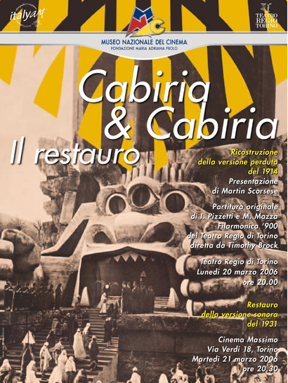 Cabiria & Cabiria. Il restauro