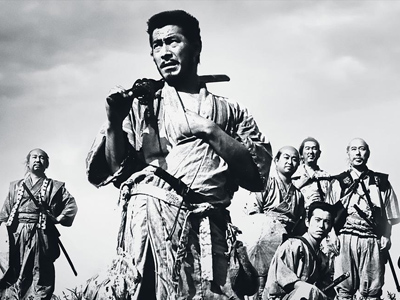 immagine dal film "I sette samurai" di Akira Kurosawa